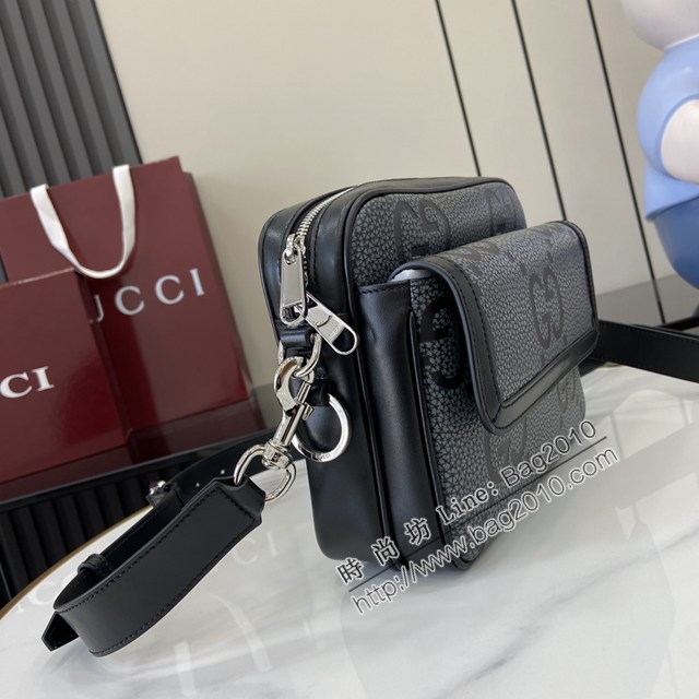 Gucci專櫃古馳2025早春系列最新款單肩斜挎包 jh2644型號：794088